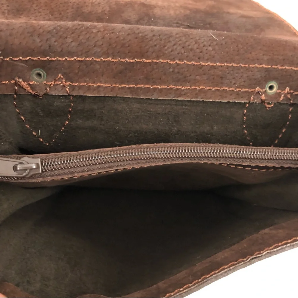 Vintage Slim Genuine Leather Messenger Crossbody Work Bag